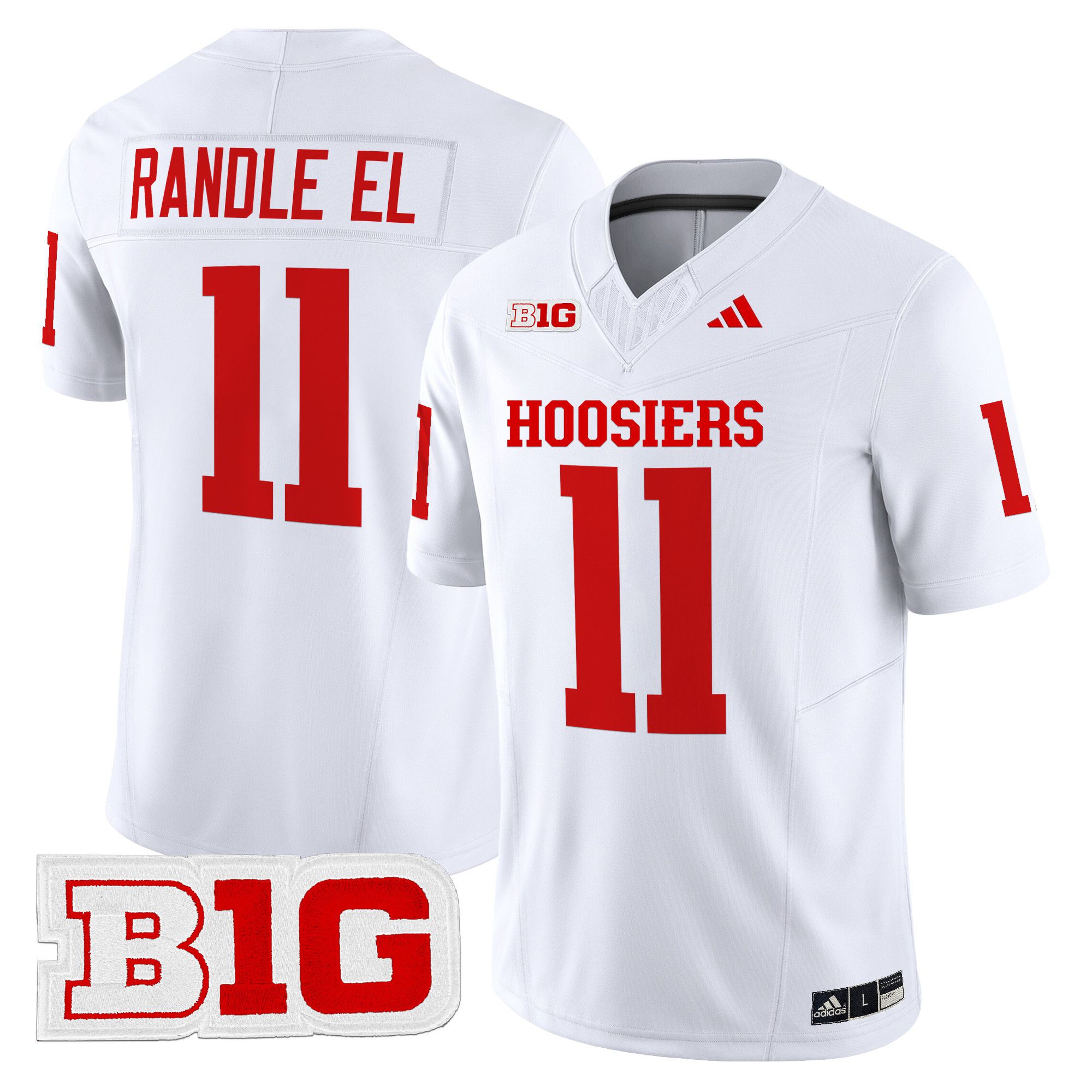 Men Indiana Hoosiers #11 Randle el White 2024 Vapor Limited NCAA Jersey->more ncaa teams->NCAA Jersey